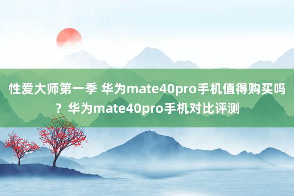 性爱大师第一季 华为mate40pro手机值得购买吗？华为mate40pro手机对比评测