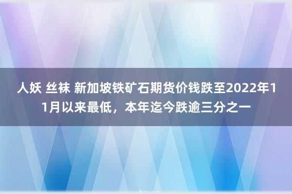 人妖 丝袜 新加坡铁矿石期货价钱跌至2022年11月以来最低，本年迄今跌逾三分之一