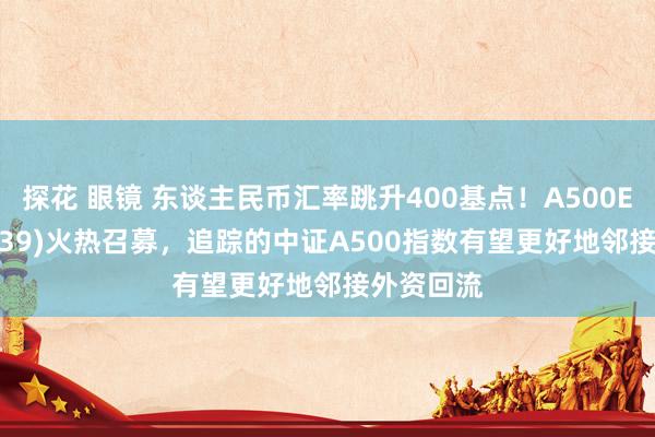 探花 眼镜 东谈主民币汇率跳升400基点！A500ETF(159339)火热召募，追踪的中证A500指数有望更好地邻接外资回流