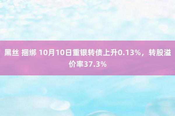 黑丝 捆绑 10月10日重银转债上升0.13%，转股溢价率37.3%